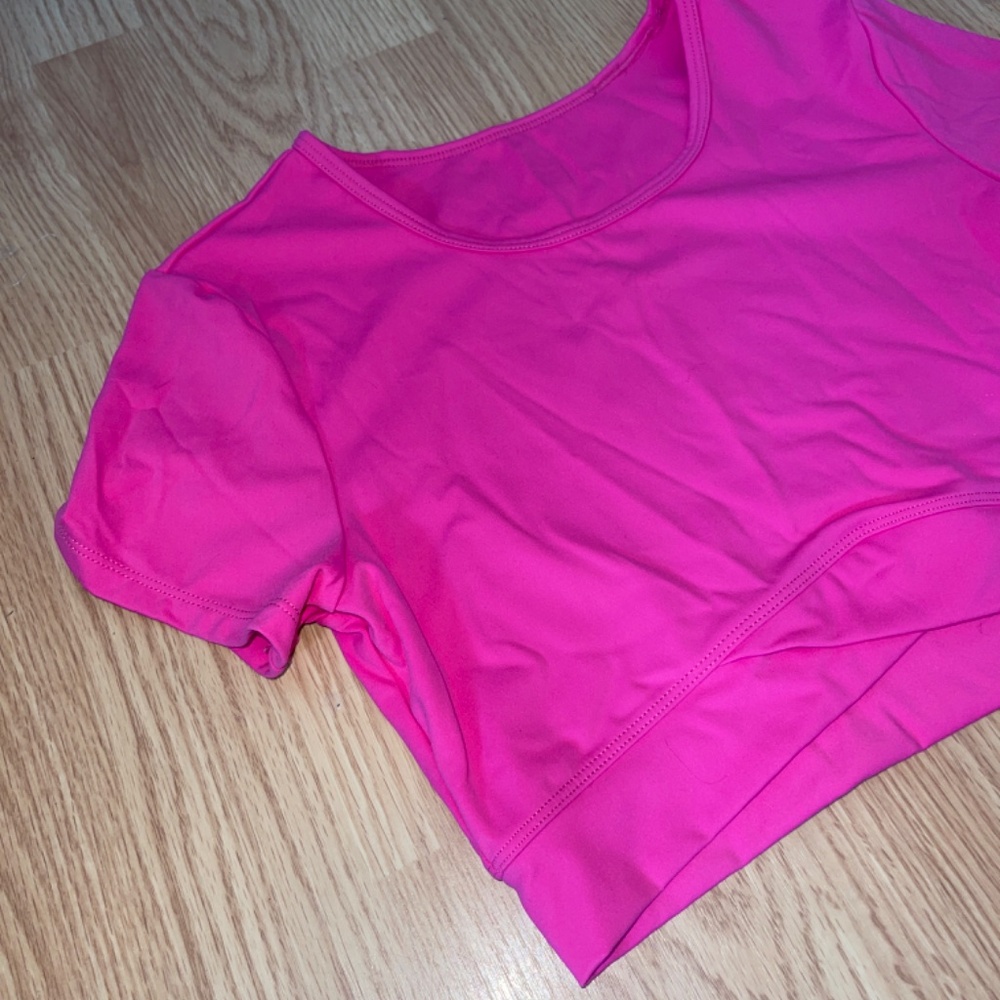 Halara SoftlyZero Plush Crossover Hem Cropped Top… - image 6